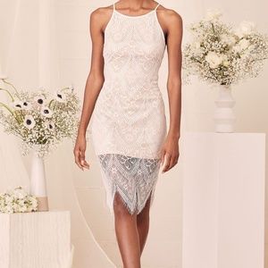 Brand New Lulu's Size XL White Lace Dress